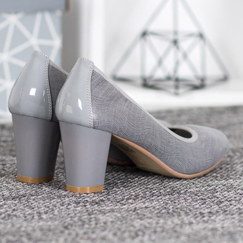 Sergio Leone Udobne sive pumpe siva 1