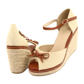 Vices Ženske sandale na klin smeđa 4