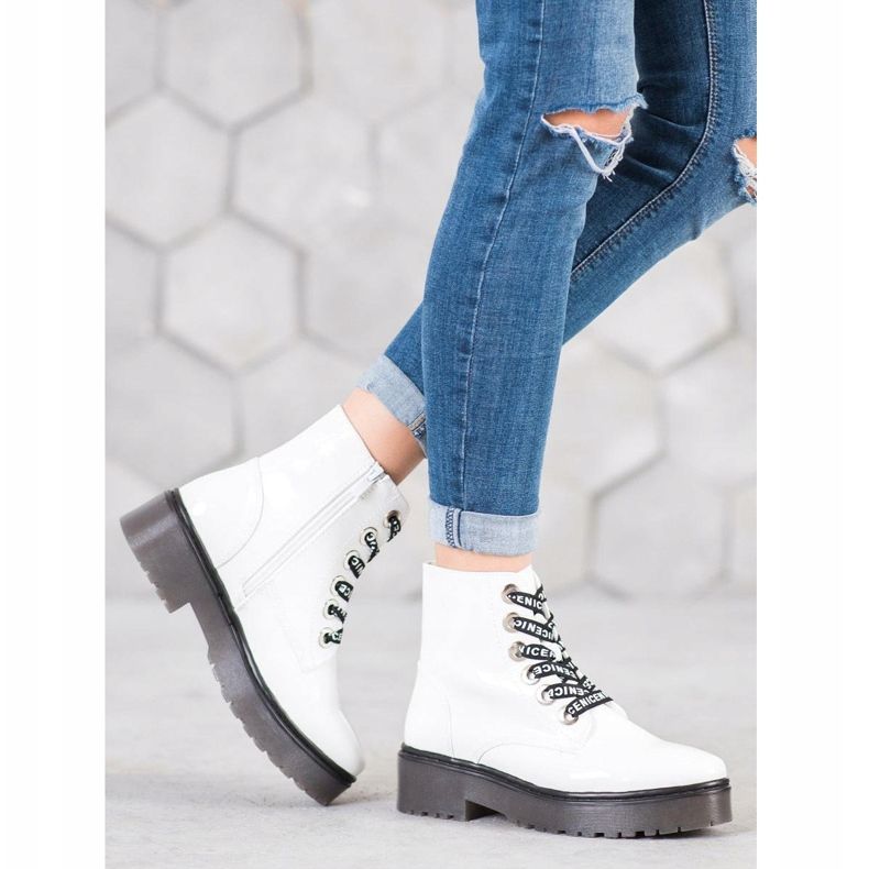 Sergio Leone Bijele cipele na platformi bijela 1