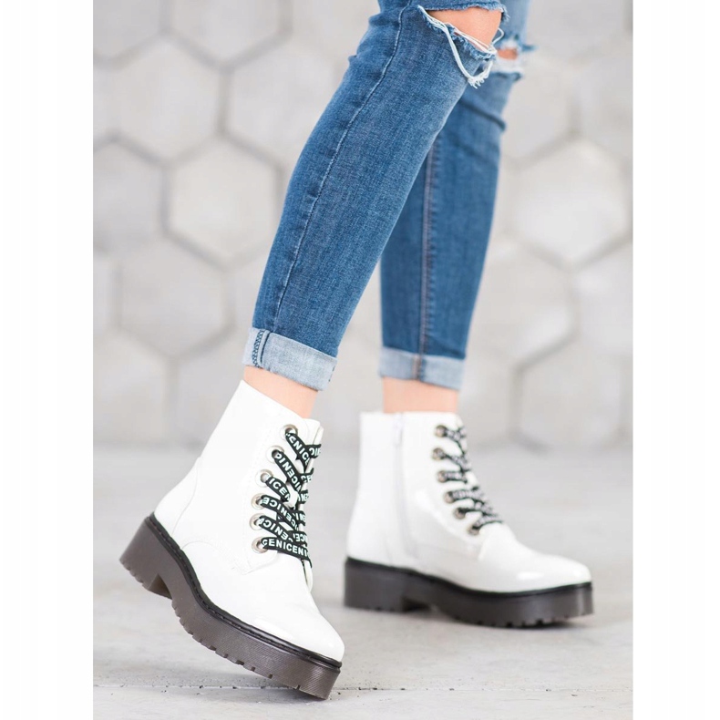 Sergio Leone Bijele cipele na platformi bijela 2