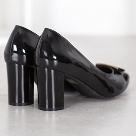 Sergio Leone Elegantne pumpe na stupu crna 1