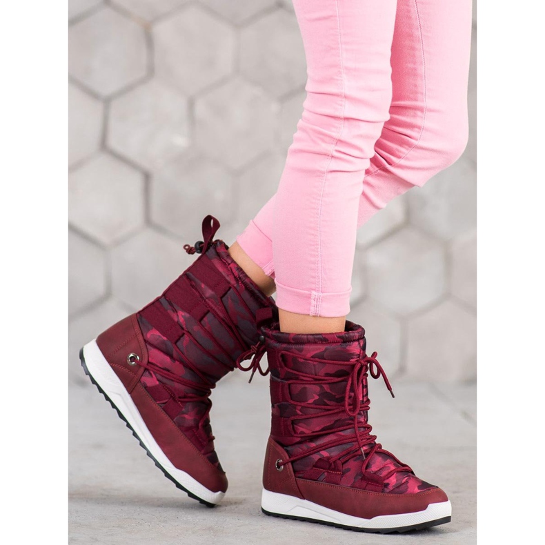 Small Swan Moro čizme za snijeg crvena 1