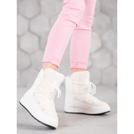 Small Swan Zimske čizme s ovčjom kožom bijela 2