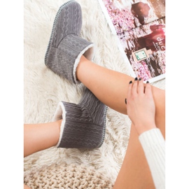 VINCEZA papuče siva 1