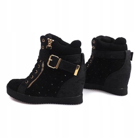 Tenisice na klin 6227-Y Crne crna 1