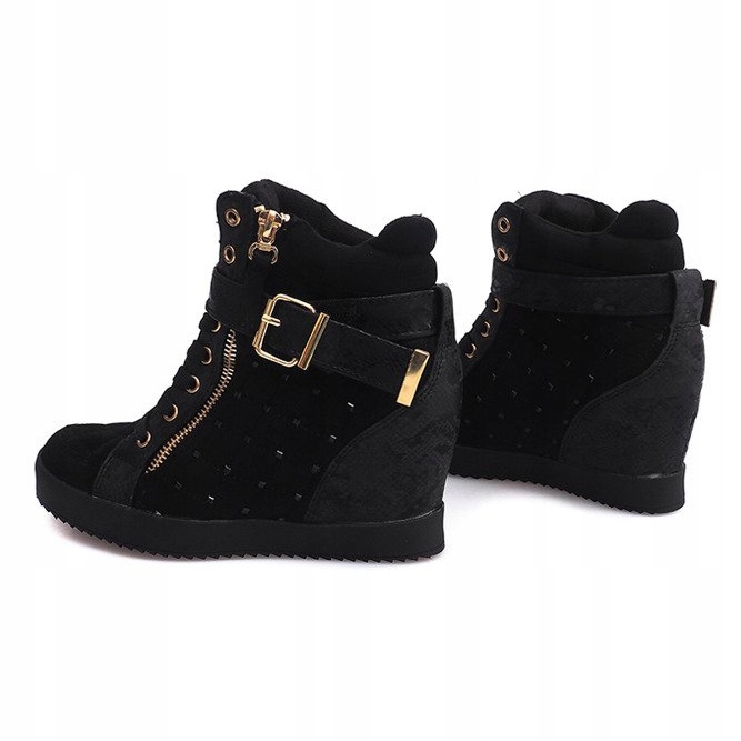 Tenisice na klin 6227-Y Crne crna 1