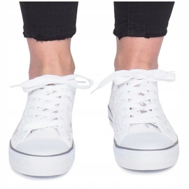 Impresionirajte bež ažur tenisice bijela 1