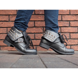 Čizme 2W1 sa klinovima 1621 Crna 2