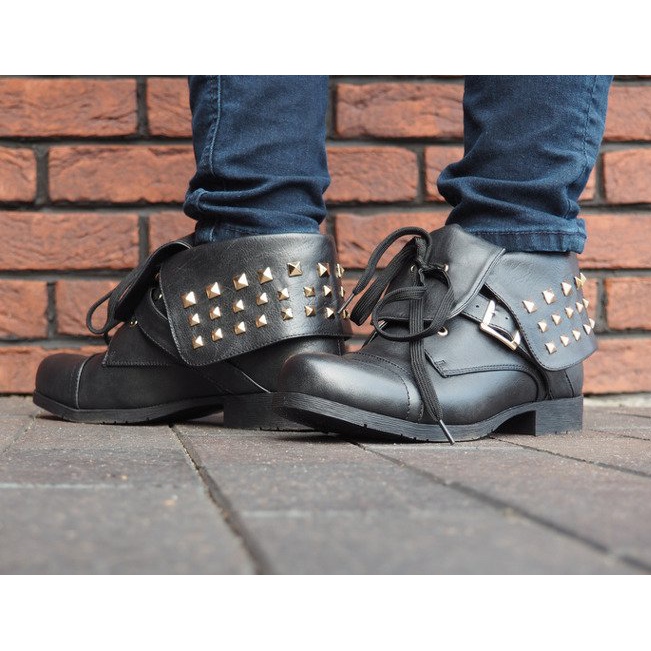 Čizme 2W1 sa klinovima 1621 Crna crno 1