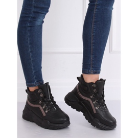 Crne sportske cipele s visokim gležnjem B0012-SP Crna 2