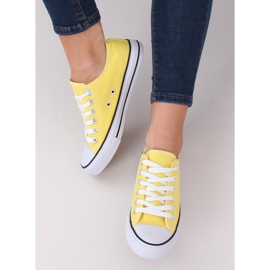 Klasične žute ženske tenisice 7050Y Yellow žuta boja 1