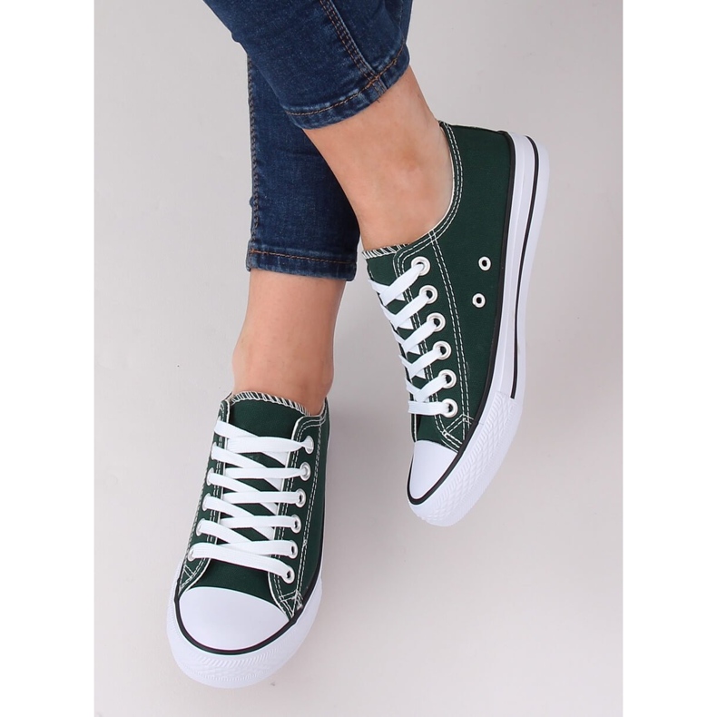 Zelene klasične ženske tenisice 7050Y Green zelena 1