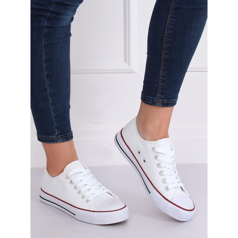 Bijele klasične ženske tenisice 7050Y Bijele bijela 1