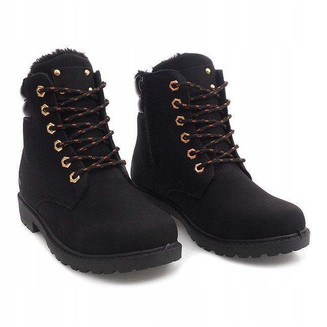 Izolirane drvene čizme BED01 Crna 1