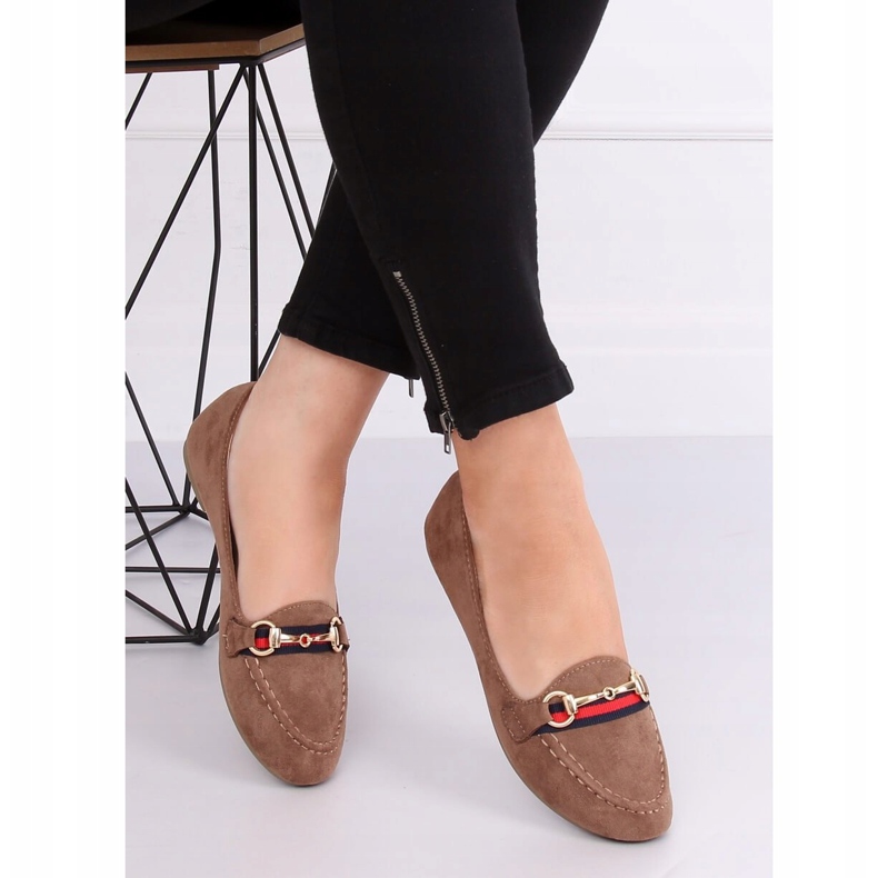 Ženske mokasine bež boje B2027 Khaki kaki 2