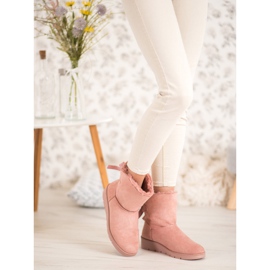 SHELOVET Ružičasti mukluki na platformi ružičasta 1