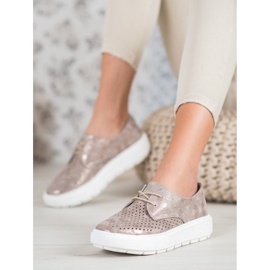 Goodin Lagane kožne cipele višebojan žuta boja 1