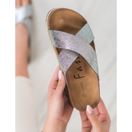 Goodin Udobne srebrne papuče siva 2