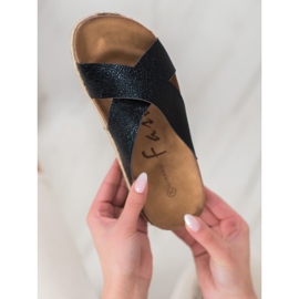 Goodin Udobne crne papuče crna 1