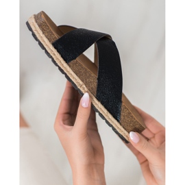 Goodin Udobne crne papuče crna 2