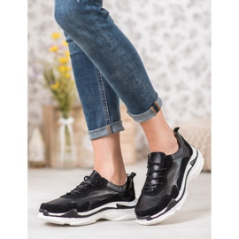 Goodin Crne kožne tenisice crna 2