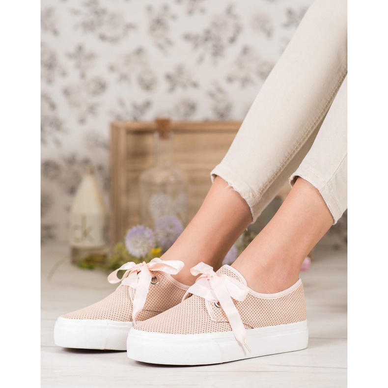 Kylie Tenisice vezane vrpcom smeđa 1