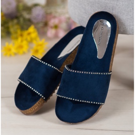 Goodin Papuče od antilopa tamnoplava 1