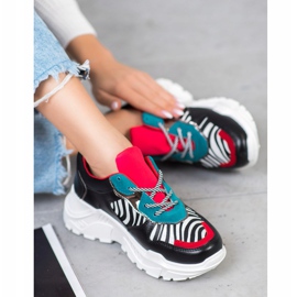 SHELOVET Modne tenisice crna višebojan 1