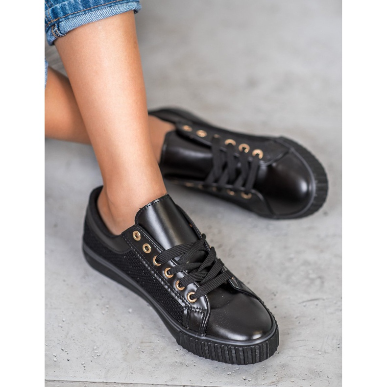 Muto Crne tenisice s mrežom crno 2