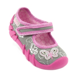 Befado dječje cipele 109P178 siva ružičasta 2