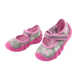 Befado dječje cipele 109P178 siva ružičasta 4