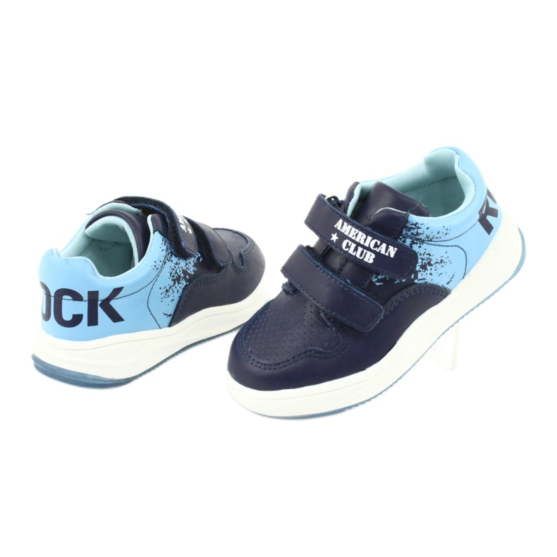 Sportske cipele American Club GC18 na čičak tamnoplava plava 4