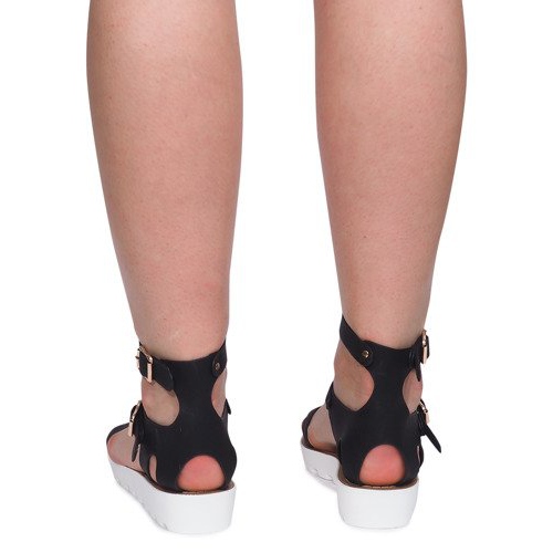 Sandale sa zatvaračem 50035 Crna 1