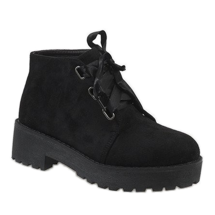 Crne čizme od antilopa MB188-222 crno 1