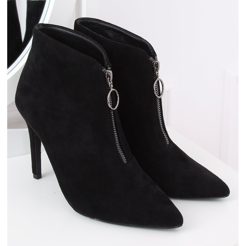 Crne čizme na pribadači crne A3-029 Crne crno 2