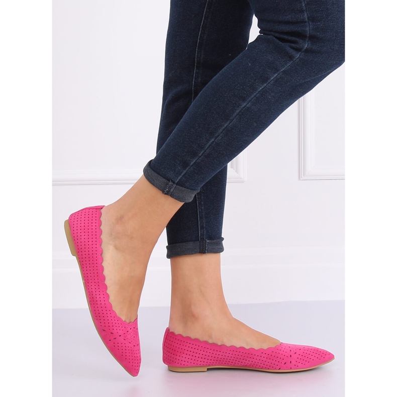 Fuchsia ažurne balerine NK18P Fushia ružičasta 1
