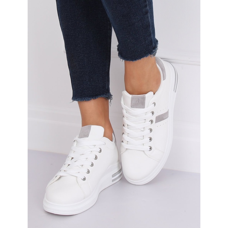 Bijele ženske sportske cipele BL201P Siva bijela 1