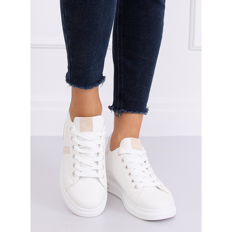 Bijele ženske sportske cipele BL201P Bež bijela 1