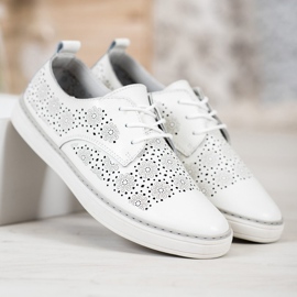 Goodin Bijele kožne tenisice bijela 1