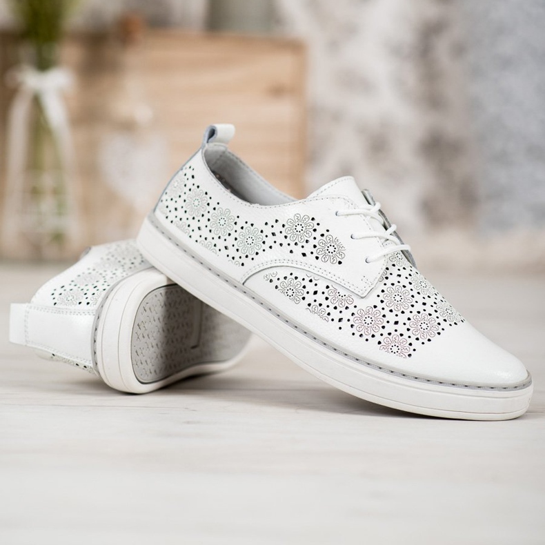 Goodin Bijele kožne tenisice bijela 2