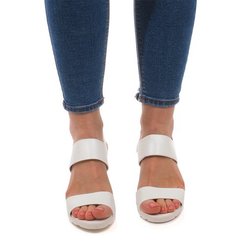 Sandale na klin EL-18 bijele bijela 1