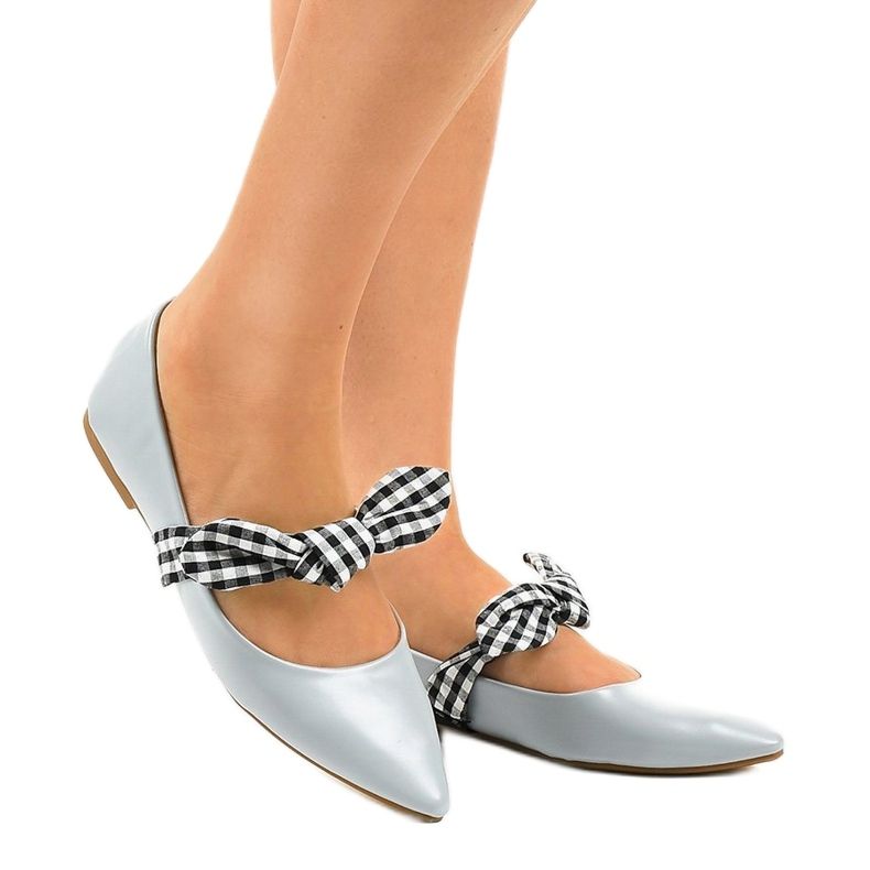 Plave balerinke na vezanje s mašnicama NK07P plava 1