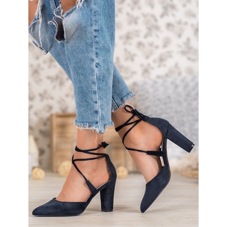 Goodin Vezane pumpe plava 1