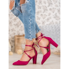 Goodin Vezane pumpe ružičasta 1