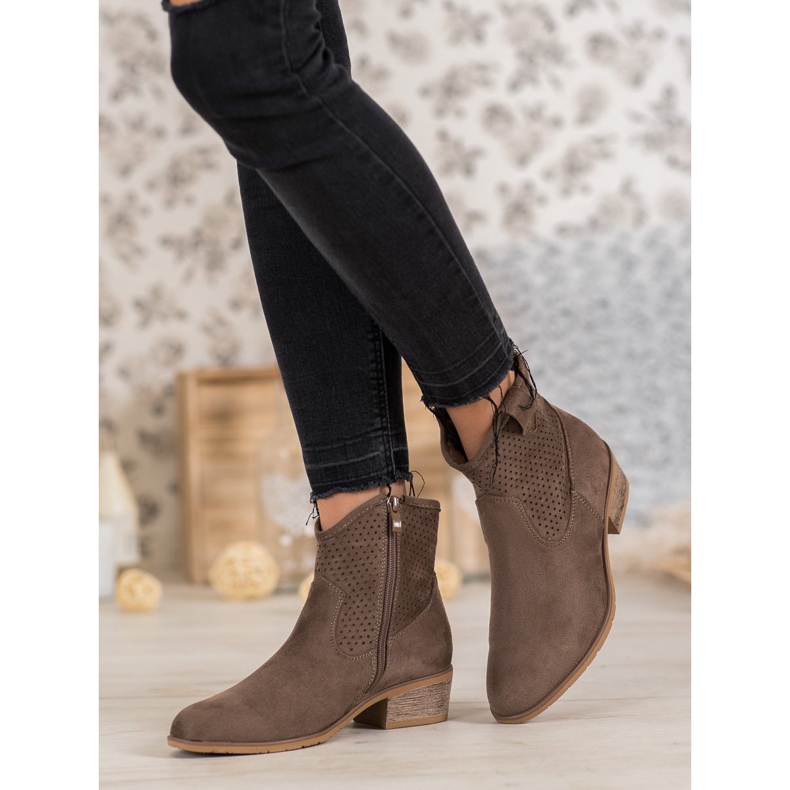 Filippo Ažurne kaubojske čizme smeđa 2