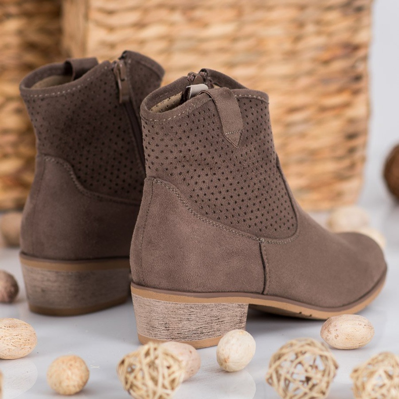 Filippo Ažurne kaubojske čizme smeđa 1