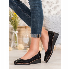 VINCEZA klinaste balerinke crna višebojan 1