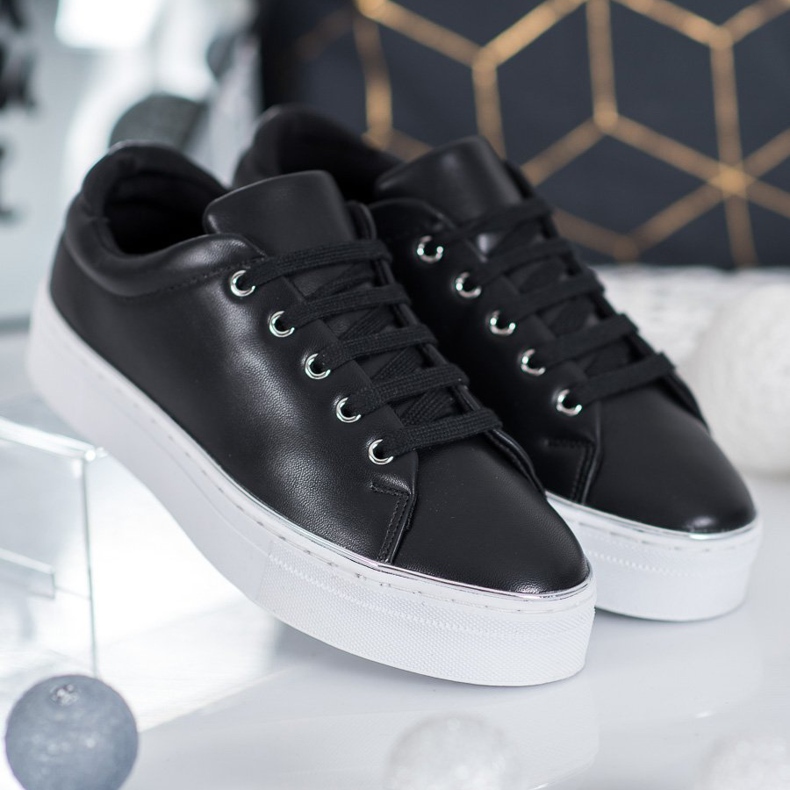 SDS Sportske tenisice na platformi crna 2