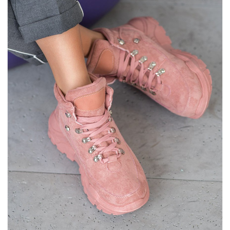 Queentina Tenisice od antilopa ružičasta 1