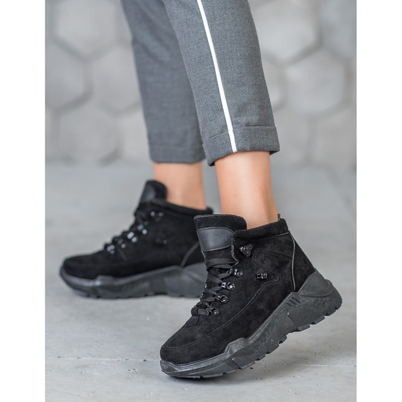 Queentina Tenisice od antilopa crno 1